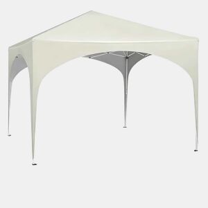 Gazebo de jardim 300x300 cm - Dobrável, proteção para exterior, pátio e festas - Bege