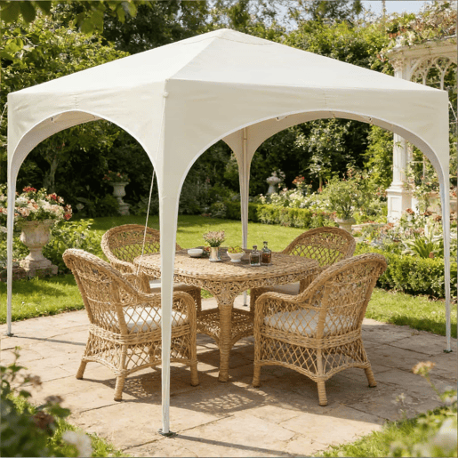 Gazebo de jardim 300x300 cm - Dobrável, proteção para exterior, pátio e festas - Bege Gazebo de jardim 300x300 cm - Dobrável, proteção para exterior, pátio e festas - Bege