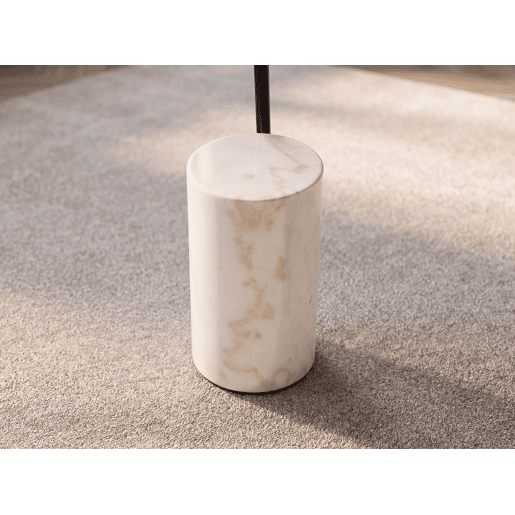 THE LUMINE Candeeiro de pé em aço e mármore porcelânico THE LUMINE Candeeiro de pé em aço e mármore porcelânico