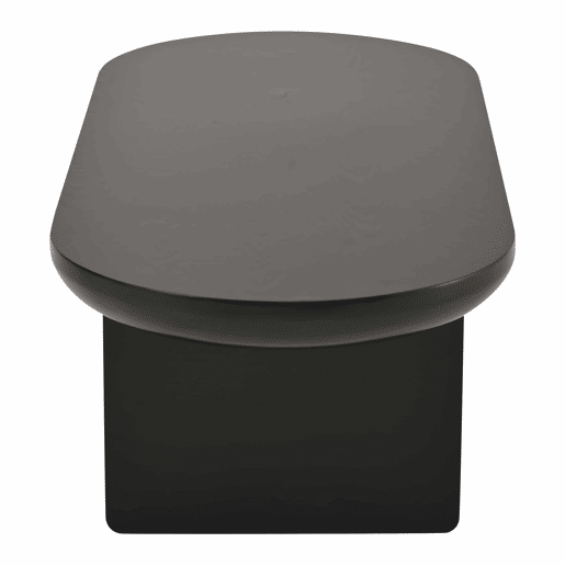 Mesa de centro 119,7 x 49,8 x 35,5 cm - moderna e minimalista, oval, em MDF com acabamento em pintura pulverizada, mesa de sala, para sofá e café - preta Mesa de centro 119,7 x 49,8 x 35,5 cm - moderna e minimalista, oval, em MDF com acabamento em pintura pulverizada, mesa de sala, para sofá e café - preta