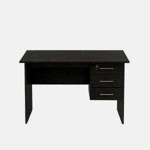 Secretária de escritório 120 x 60 x 75 cm - mesa multifuncional para computador, jogos e costura - preta