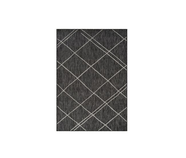 Alfombra exterior 160x220 cm, guijarro/gris claro