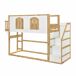 Cama litera Cama litera Natural/ Blanco