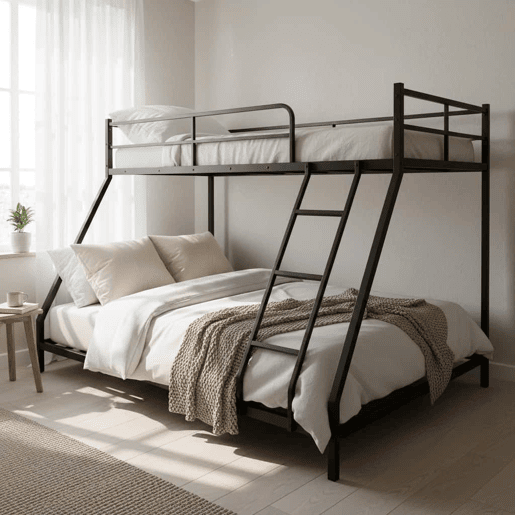 Cama dobrĂ¡vel de metal dupla 190x80 190x130 - estrutura compacta e robusta para adultos - preta Cama dobrĂ¡vel de metal dupla 190x80 190x130 - estrutura compacta e robusta para adultos - preta
