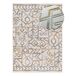 Alfombra étnica con relieve AMARA - ATTICGO 160x230 Alfombra étnica con relieve AMARA - ATTICGO 160x230 Crema