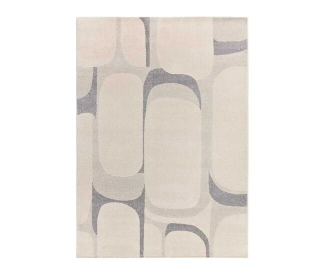Alfombra abstracta beige / gris porto, 200x290 cm - atticgo