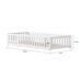 Cama|tablero, anticaída, cama individual Cama|tablero, anticaída, cama individual Blanco