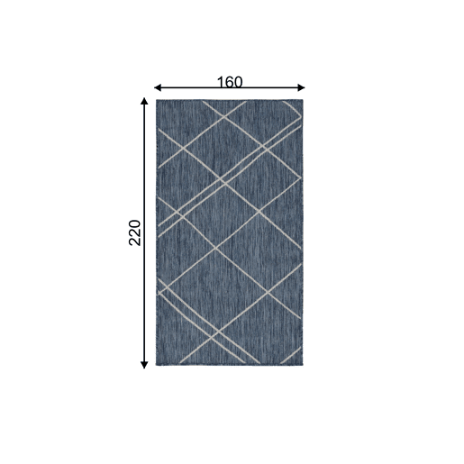 Tapete exterior 160x220 cm, azulbranco Tapete exterior 160x220 cm, azulbranco