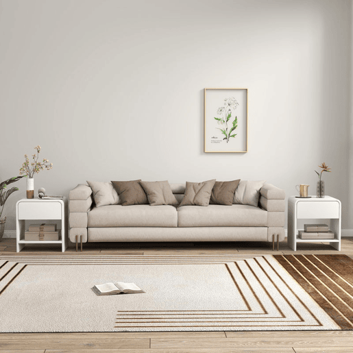 HOMCOM Conjunto de 2 Mesas de Cabeceira Nórdicas com Cantos Arredondados, Gaveta e Prateleira Aberta, Mesa Auxiliar para Quarto ou Sala, 40x35x45 cm, Branco HOMCOM Conjunto de 2 Mesas de Cabeceira Nórdicas com Cantos Arredondados, Gaveta e Prateleira Aberta, Mesa Auxiliar para Quarto ou Sala, 40x35x45 cm, Branco