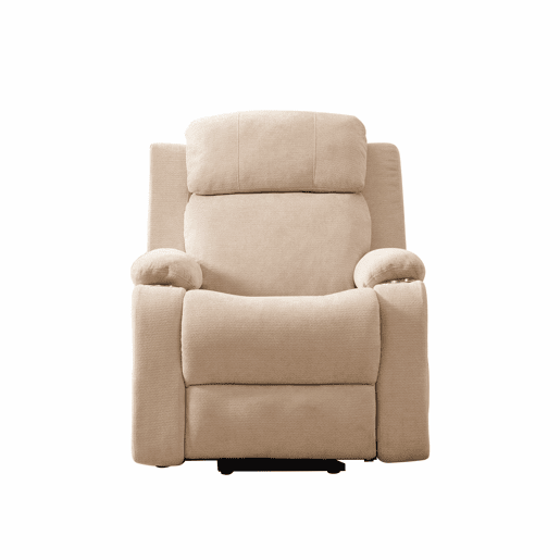 Poltrona relaxante elétrica com função de levantamento - Massagem, aquecimento, encosto e apoio para os pés reclináveis, bolsos laterais e porta-copos - Castanho-claro Poltrona relaxante elétrica com função de levantamento - Massagem, aquecimento, encosto e apoio para os pés reclináveis, bolsos laterais e porta-copos - Castanho-claro