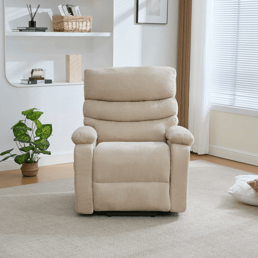 Poltrona relax elétrica multifuncional - elevação assistida, massagem e aquecimento, encosto e apoio para os pés elétricos ajustáveis, bolsos laterais de arrumação - Castanho-claro Poltrona relax elétrica multifuncional - elevação assistida, massagem e aquecimento, encosto e apoio para os pés elétricos ajustáveis, bolsos laterais de arrumação - Castanho-claro