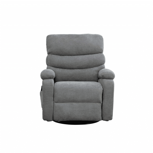Poltrona relax elétrica giratória a 360° - massagem e aquecimento, encosto e apoio para os pés ajustáveis, bolsos laterais - cinzenta Poltrona relax elétrica giratória a 360° - massagem e aquecimento, encosto e apoio para os pés ajustáveis, bolsos laterais - cinzenta