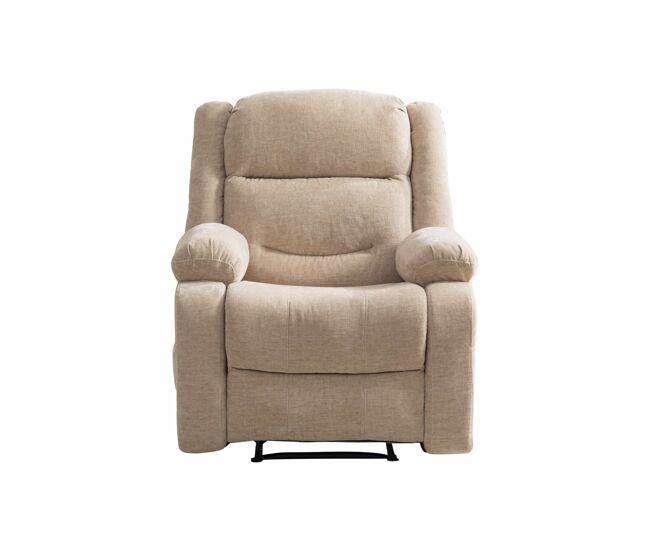 Sillón relax eléctrico multifunción - masaje eléctrico y función calor, respaldo reclinable manualmente, reposapiés ajustable y bolsillos laterales -