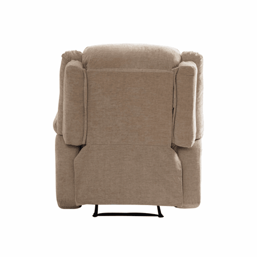 Poltrona relax elétrica multifunções - massagem elétrica e função de aquecimento, encosto reclinável manualmente, apoio para os pés ajustável e bolsos laterais - Light Khaki Poltrona relax elétrica multifunções - massagem elétrica e função de aquecimento, encosto reclinável manualmente, apoio para os pés ajustável e bolsos laterais - Light Khaki