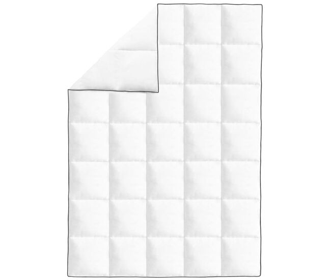 Edredón de plumón top comfort blanco 155x220 cm