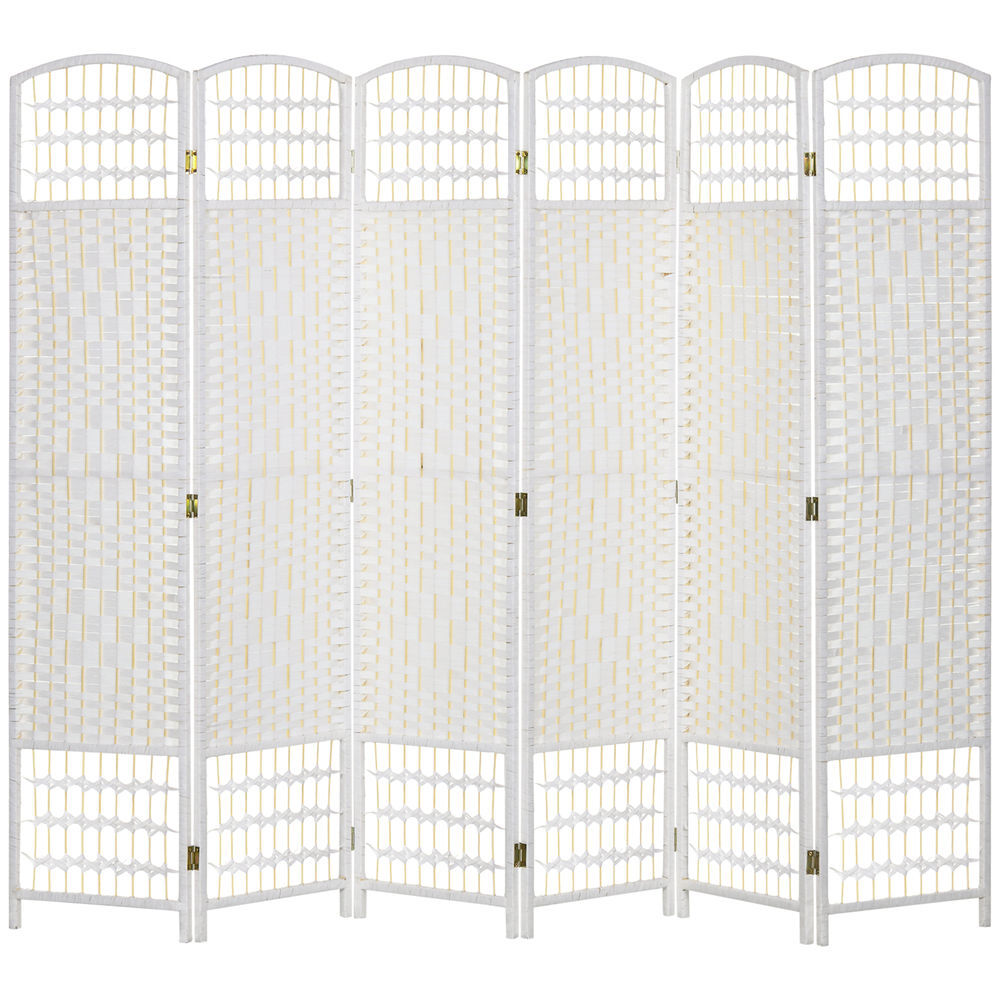 Biombo Bambú, Papel HOMCOM, hogar - decoración