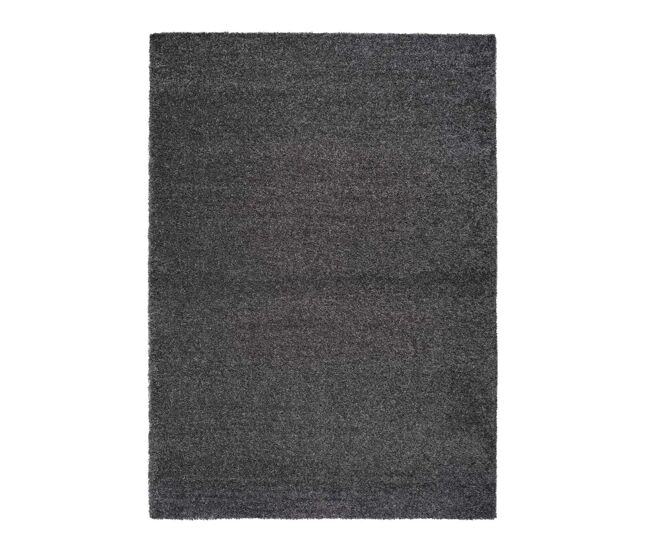 Alfombra shaggy liso antracita catay, 57x110 cm - atticgo