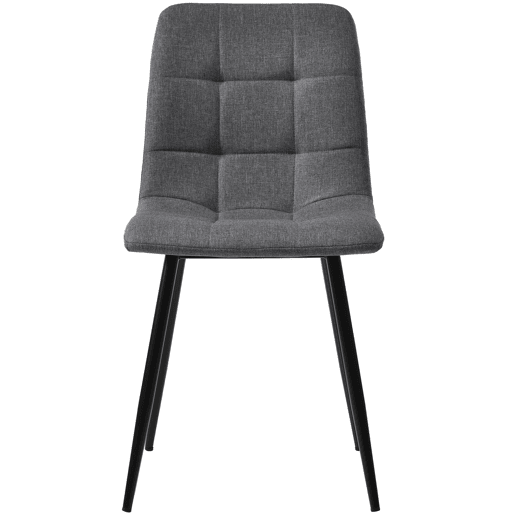Conjunto de sala de jantar de 5 peças - mesa extensível com gavetas, para 4-6 pessoas, cadeiras em linho cinzento - castanho escuro