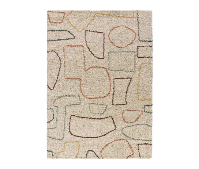 Alfombra estilo escandinavo multicolor MARIS, 80x150 cm - ATTICGO