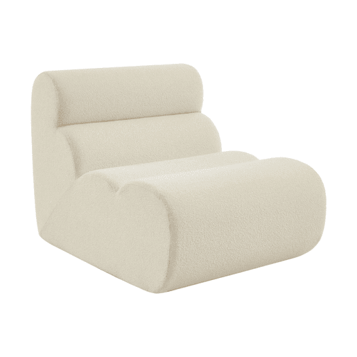 Sofá modular em bouclé com pufe embalados a vácuo, 3 lugares, Nova bouclé, Branco, 162x99x75 cm Sofá modular em bouclé com pufe embalados a vácuo, 3 lugares, Nova bouclé, Branco, 162x99x75 cm