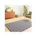 Alfombra geométrica con relieve AMARA - ATTICGO 160x230 Alfombra geométrica con relieve AMARA - ATTICGO 160x230 Azul