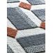 Alfombra geométrica con relieve AMARA - ATTICGO 80x150 Alfombra geométrica con relieve AMARA - ATTICGO 80x150 Azul