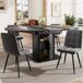 Conjunto de mesas y sillas de comedor 118x118 Conjunto de mesas y sillas de comedor 118x118 Gris