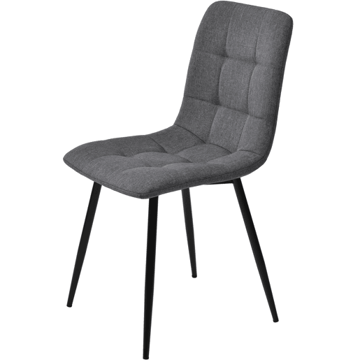 Conjunto de mesa de jantar de 5 peças para 4-6 pessoas - mesa extensível com gavetas, 4 cadeiras em linho cinzento-preto