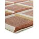 Alfombra geométrica con relieve AMARA - ATTICGO 80x150 Alfombra geométrica con relieve AMARA - ATTICGO 80x150 Cobre