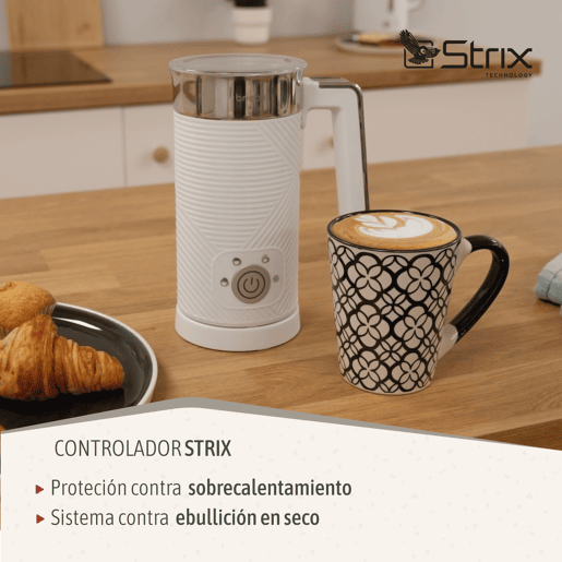 Briebe SKT1188WHT Elegance Set Máquina de Café Filtro 10 Chávenas + Espumador de Leite Elétrico 4 em 1, 1000, Branco