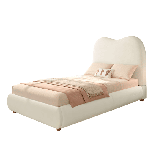 Cama estofada para criança 90x200 cm - hidráulica com base de colchão, cabeceira acolchoada e amplo espaço de arrumação - bege Cama estofada para criança 90x200 cm - hidráulica com base de colchão, cabeceira acolchoada e amplo espaço de arrumação - bege