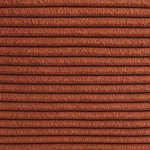 Módulo de sofá em veludo canelado com pufe embalados a vácuo, 1 lugar, Sokol veludo canelado, Terracotta, 91x105x72 cm Módulo de sofá em veludo canelado com pufe embalados a vácuo, 1 lugar, Sokol veludo canelado, Terracotta, 91x105x72 cm