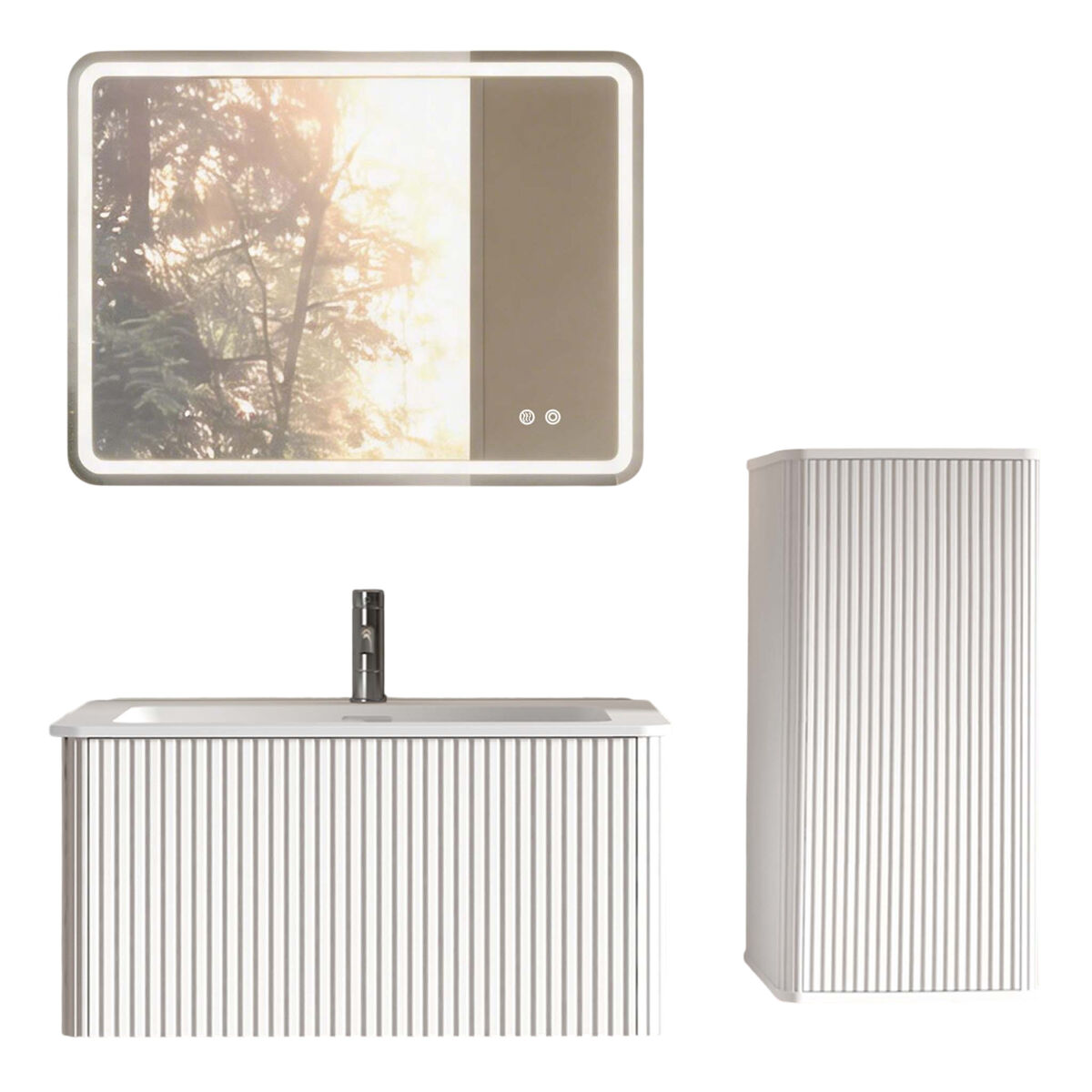 Armarios para baño  61 Blanco