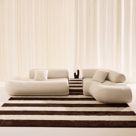 Sofá-cama orgânico em bouclé embalado a vácuo, 3 lugares, Iconik boucle, Branco, 281x154x68 cm Sofá-cama orgânico em bouclé embalado a vácuo, 3 lugares, Iconik boucle, Branco, 281x154x68 cm