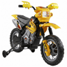 HOMCOM Mota Elétrica Infantil 6V com Luzes e Música para Crianças 3-6 Anos, Amarelo