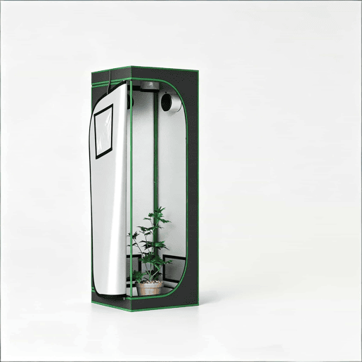 Mini-estufa 60x60x80 cm - Controlo ambiental completo, resistente, para interior - Preto e verde Mini-estufa 60x60x80 cm - Controlo ambiental completo, resistente, para interior - Preto e verde