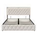 Cama multifuncional, cama doble, LED, USB 145x199 Cama multifuncional, cama doble, LED, USB 145x199 Beige
