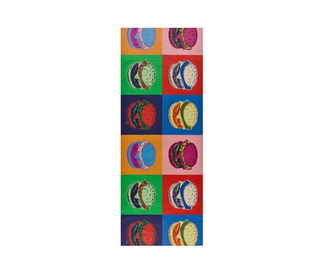 Alfombra de cocina diseños de hamburguesas multicolor ricci, 52x200 cm - atticgo