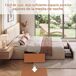 Cama doble, LED, 4 cajas de almacenamiento 208x145 Cama doble, LED, 4 cajas de almacenamiento 208x145 Beige