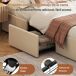 Cama doble, LED, 4 cajas de almacenamiento 208x145 Cama doble, LED, 4 cajas de almacenamiento 208x145 Beige