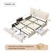 Cama doble, LED, 4 cajas de almacenamiento 208x145 Cama doble, LED, 4 cajas de almacenamiento 208x145 Beige