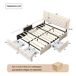 Cama doble, LED, 4 cajas de almacenamiento 208x165 Cama doble, LED, 4 cajas de almacenamiento 208x165 Beige