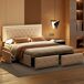 Cama doble, LED, 4 cajas de almacenamiento 208x165 Cama doble, LED, 4 cajas de almacenamiento 208x165 Beige