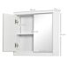 Armario de Baño con Espejo - Muebles De Baño 48 Armario de Baño con Espejo - Muebles De Baño 48 Blanco