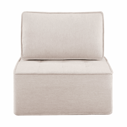 Sofá relax individual de 1 lugar - Poltrona estofada para quarto, sala de estar ou quarto de criança - Bege Sofá relax individual de 1 lugar - Poltrona estofada para quarto, sala de estar ou quarto de criança - Bege
