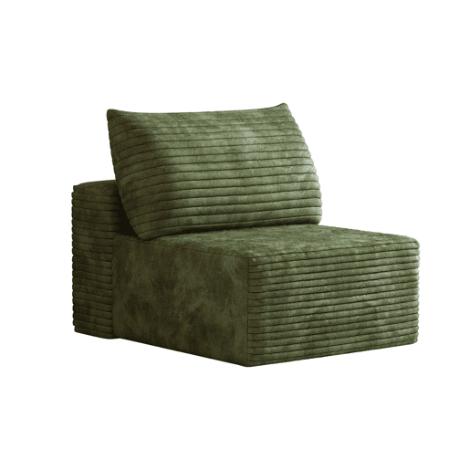 Sofá relax individual 95 x 70 cm - modular em tecido tipo veludo suave - Verde Sofá relax individual 95 x 70 cm - modular em tecido tipo veludo suave - Verde