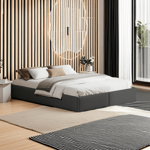 Cama 160x200cm, cama de casal, gavetas, cama funcional, cama jovem, cama com arrumação