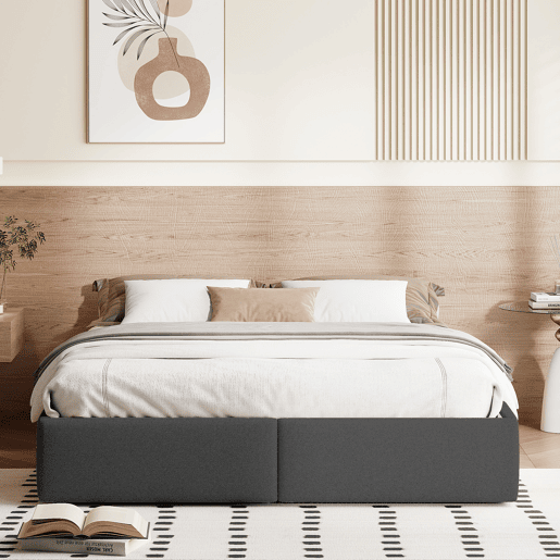 Cama 160x200cm, cama de casal, gavetas, cama funcional, cama jovem, cama com arrumação