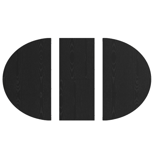 Mesa de jantar extensível - com compartimento de arrumação aberto nas pernas, design multifuncional que poupa espaço para a sala de estar e de jantar, tampo reforçado, cantos arredondados - Preto Mesa de jantar extensível - com compartimento de arrumação aberto nas pernas, design multifuncional que poupa espaço para a sala de estar e de jantar, tampo reforçado, cantos arredondados - Preto