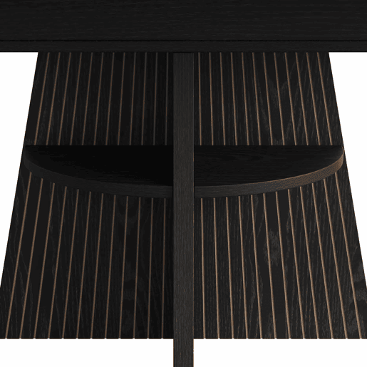 Mesa de jantar extensível - com compartimento de arrumação aberto nas pernas, design multifuncional que poupa espaço para a sala de estar e de jantar, tampo reforçado, cantos arredondados - Preto Mesa de jantar extensível - com compartimento de arrumação aberto nas pernas, design multifuncional que poupa espaço para a sala de estar e de jantar, tampo reforçado, cantos arredondados - Preto